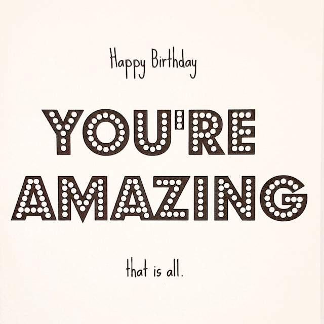 Leopard Print Cards You're Amazing Birthday Card