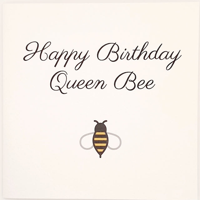 Leopard Print Cards Queen Bee Birthday Card